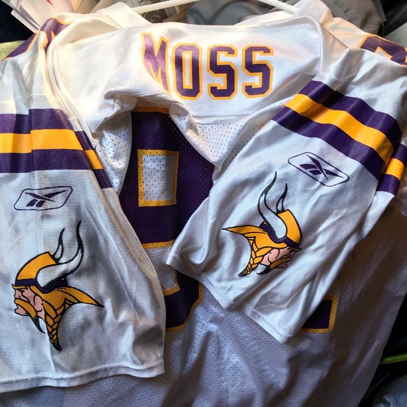 Minnesota Vikings Randy Moss white #84 jersey - Picture 5 of 8